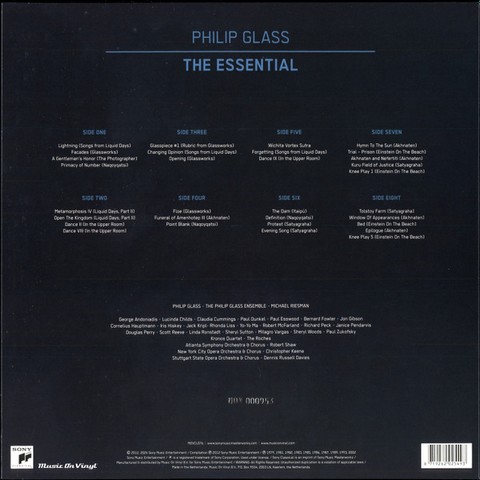 Philip Glass – The Essential (4LP, Box-Set, Compilation, Limited Edition, Numbered, Reissue, Clear Vinyl) - фото 2