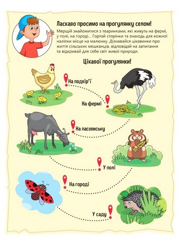 Наліпки для допитливих. Тваринки у селі - фото 2