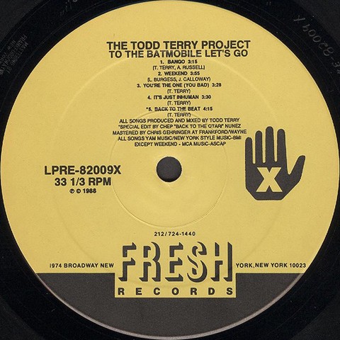The Todd Terry Project – To The Batmobile Lets Go (Vinyl) - фото 3