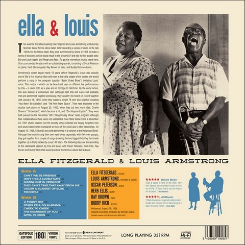 Ella Fitzgerald & Louis Armstrong – Ella & Louis (LP, Album, Reissue, Vinyl) - фото 2