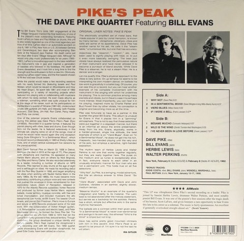 Dave Pike Quartet – Pikes Peak (LP, Album, Limited Edition, Reissue, Vinyl) - фото 2