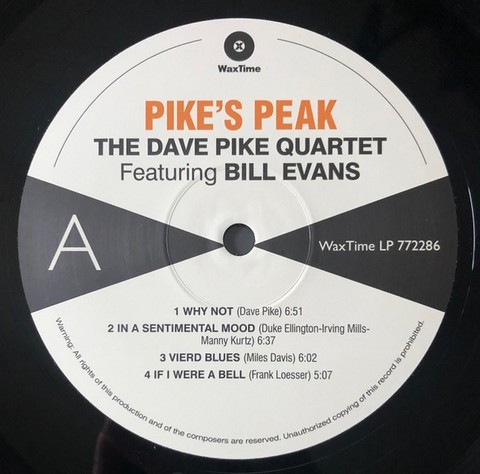 Dave Pike Quartet – Pikes Peak (LP, Album, Limited Edition, Reissue, Vinyl) - фото 3