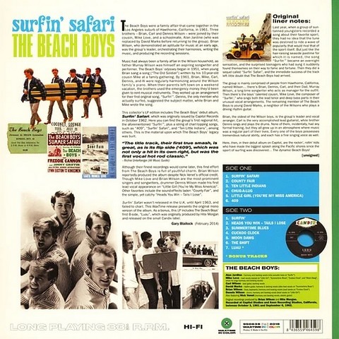 The Beach Boys – Surfin’ Safari (LP, Album, Limited Edition, Green Vinyl) - фото 2