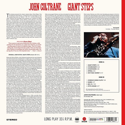 John Coltrane – Giant Steps (LP, Album, Limited Edition, Vinyl) - фото 2