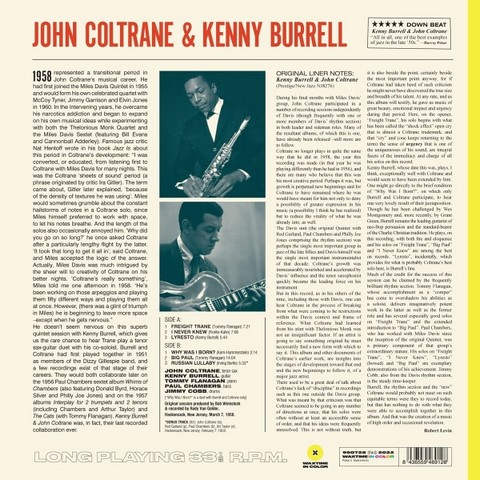 John Coltrane & Kenny Burrell – John Coltrane & Kenny Burrell (LP, Album, Limited Edition, Reissue, Yellow Vinyl) - фото 2