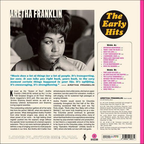 Aretha Franklin – The Early Hits (LP, Compilation, Limited Edition, Pink Vinyl) - фото 2