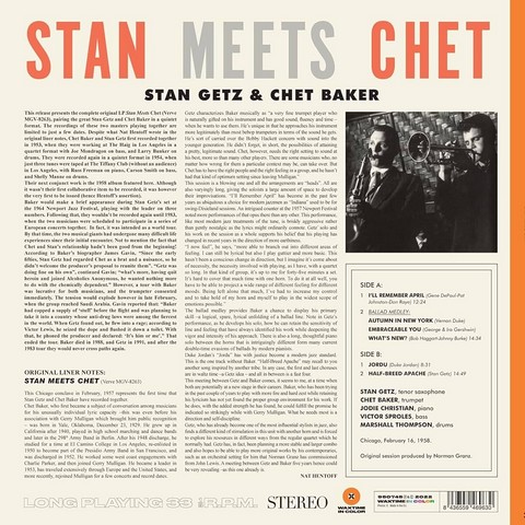Stan Getz, Chet Baker – Stan Meets Chet (LP, Album, Limited Edition, Orange Vinyl) - фото 2