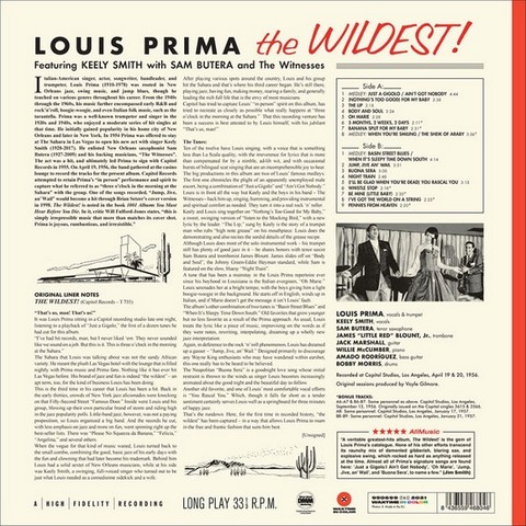 Louis Prima – The Wildest! (LP, Album, Special Edition, Vinyl) - фото 2
