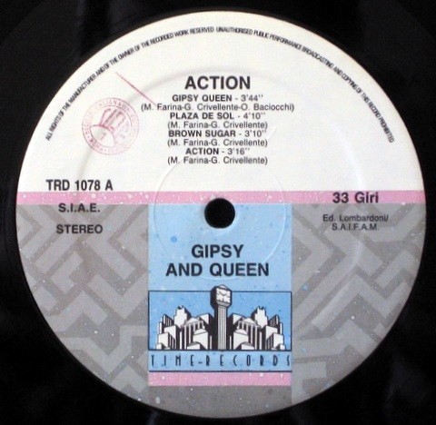 Gipsy & Queen – Action (LP, Album, Partially Mixed, Vinyl)
Gipsy & Queen – Action (LP, Album, Partially Mixed, Vinyl)
Gipsy & Queen – Action (LP, Album, Partially Mixed, Vinyl) - фото 3
