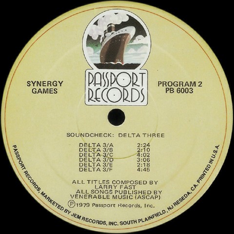 Synergy – Games – (LP, Album, Vinyl) - фото 4