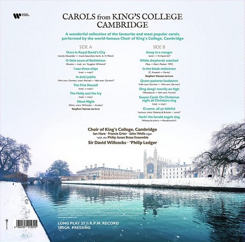 The Kings College Choir Of Cambridge – Carols From Kings College Cambridge (LP, Compilation, Stereo, Vinyl) - фото 2