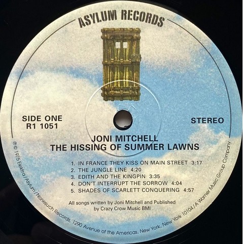Joni Mitchell – The Hissing Of Summer Lawns (LP, Album, Vinyl) - фото 3