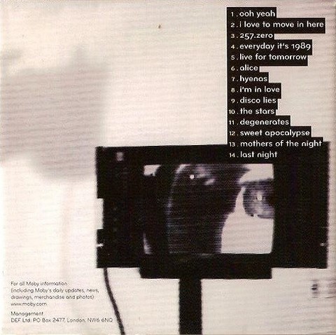 Moby – Last Night (CD, Album) - фото 2