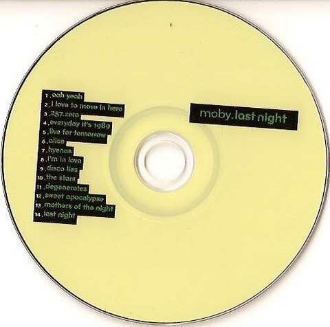 Moby – Last Night (CD, Album) - фото 3
