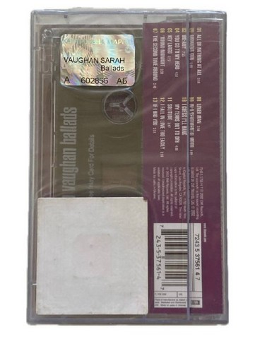 Sarah Vaughan – Ballads (Cassette) - фото 2