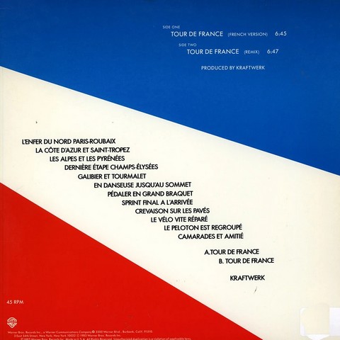 Kraftwerk – Tour De France (2LP, Album, Limited Edition, Reissue, Red & Blue Vinyl) - фото 2