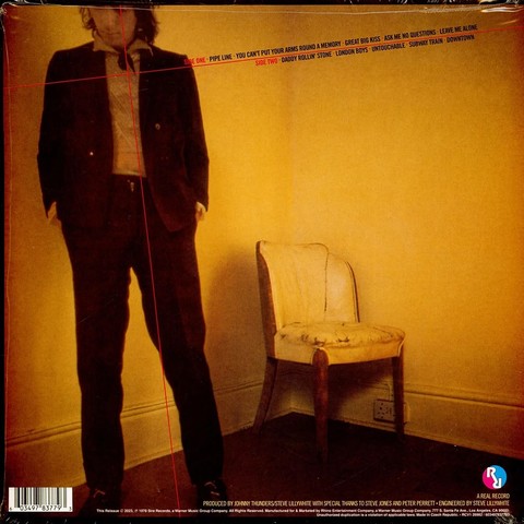Johnny Thunders – So Alone (LP, Album, 45th Anniversary Edition, Red Vinyl) - фото 2