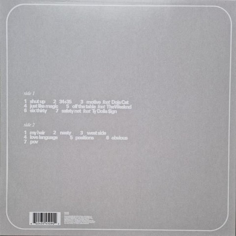 Ariana Grande – Positions (LP, Album, Limited Edition, Clear Vinyl) - фото 2