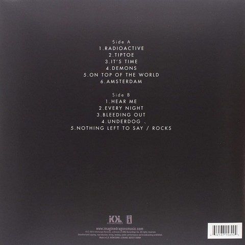Imagine Dragons – Night Visions (LP, Album, Vinyl) - фото 2