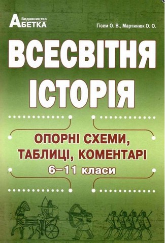 Всесвітня історія. 6-11 класи. Опорні схеми, таблиці,...