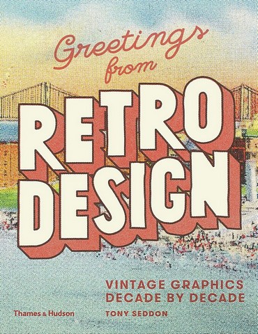 Greetings from Retro Design. Vintage Graphics Decade...