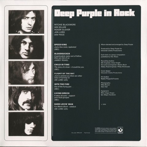 Deep Purple – Deep Purple In Rock (LP, Album, Limited Edition, Purple Vinyl) - фото 2