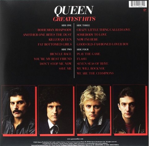 Queen – Greatest Hits (Vinyl, 2хLP, Compilation, Reissue, Remastered, Stereo, Gatefold, 180g) - фото 2