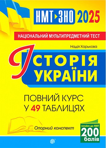 ЗНО / НМТ 2025. Історія України. Опорний конспект....