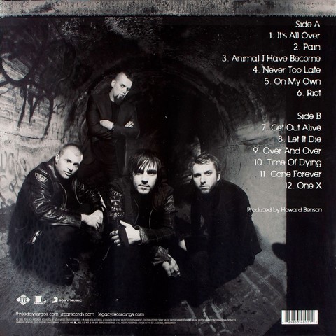 Three Days Grace – One-X (LP, Album, Vinyl) - фото 2