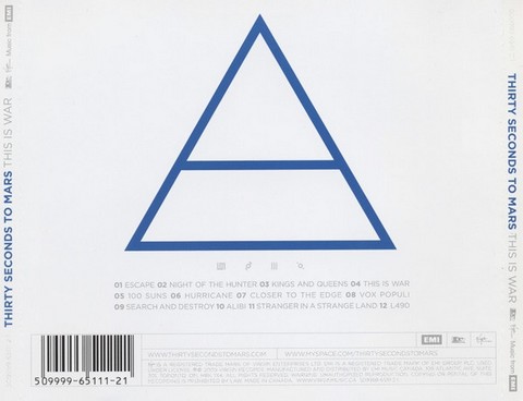 Thirty Seconds To Mars – This Is War (CD, Album) - фото 2