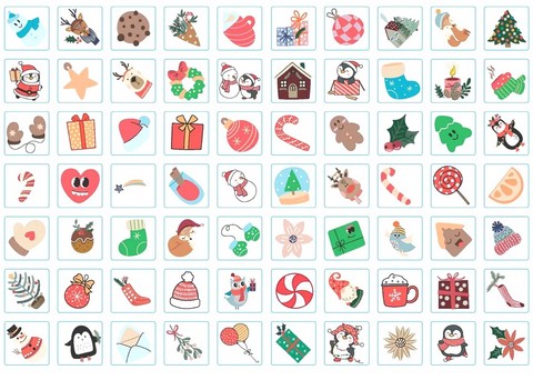 Сніжинки. Різдвяна розмальовка - фото 4