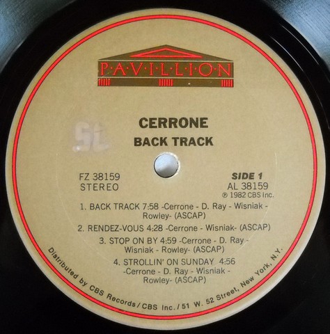 Cerrone – Cerrone 8 - Back Track (LP, Album, Vinyl) - фото 3