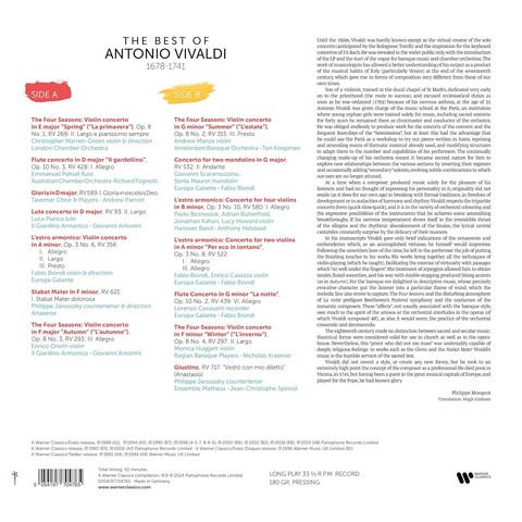 The Best Of Antonio Vivaldi (LP, Compilation, Stereo, 180 gram, Vinyl) - фото 2