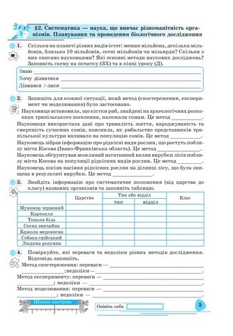 Біологія. Робочий зошит для 7 класу закладів загальної середньої освіти - фото 3