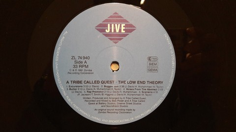 A Tribe Called Quest – The Low End Theory (LP, Album, Reissue) - фото 3
