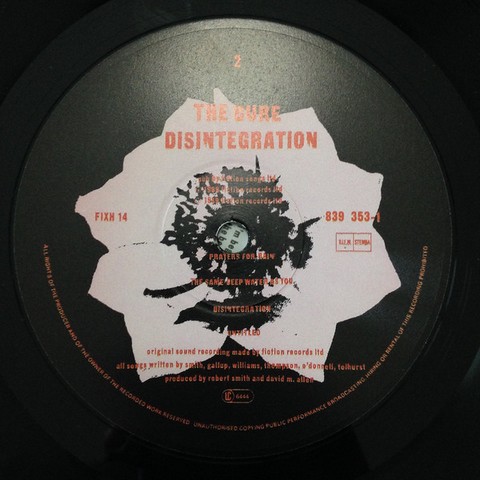 The Cure – Disintegration (LP, Album) - фото 4