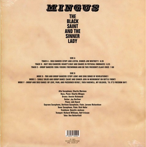 Mingus – The Black Saint And The Sinner Lady (LP, Album, Vinyl) - фото 2