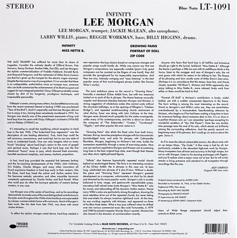Lee Morgan – Infinity (LP, Album, Vinyl) - фото 3