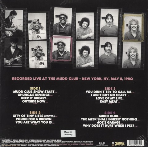 Frank Zappa – Zappa 80 Mudd Club (2LP, 45 RPM, Album, Vinyl) - фото 2