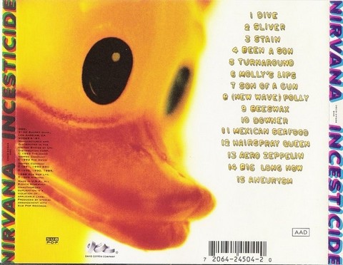 Nirvana – Incesticide (CD, Album) - фото 2
