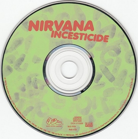 Nirvana – Incesticide (CD, Album) - фото 3