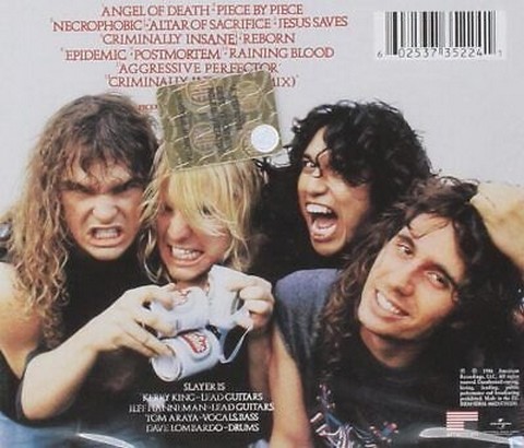 Slayer – Reign In Blood (CD, Album) - фото 2