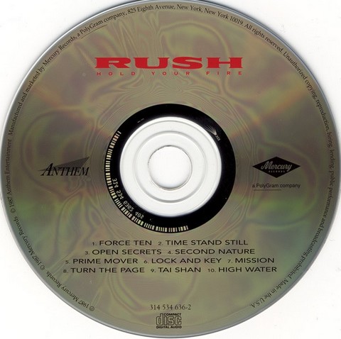 Rush – Hold Your Fire (CD, Album) - фото 3