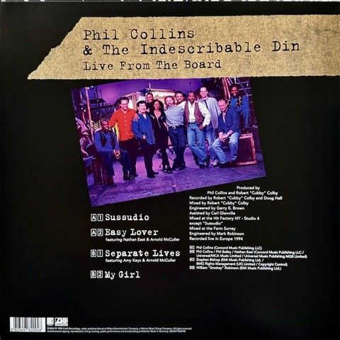 Phil Collins – Live From The Board - Official Bootleg (EP, 10
