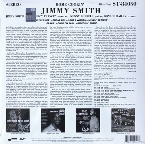 The Incredible Jimmy Smith – Home Cookin (LP, Album, Vinyl) - фото 3