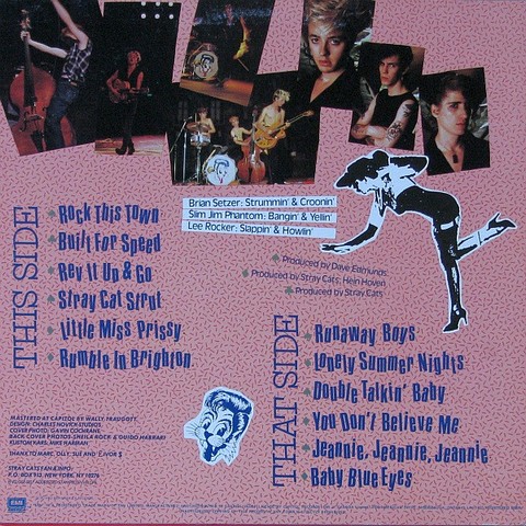 Stray Cats – Built For Speed (LP, Album, Compilation, Vinyl) - фото 2