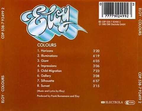 Eloy – Colours (CD, Album) - фото 2