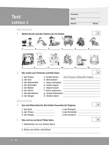 Parallelen 6 NEU. Німецька мова. 6 клас. Тести + аудіосупровід - фото 6