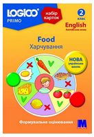 Food / Харчування. Набір карток LOGICO PRIMO. Англійська мова. 2 клас