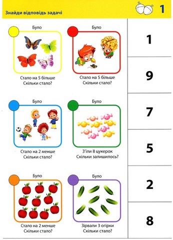 Вчусь розвязувати задачі. Набір карток LOGICO PRIMO. Математика. 1 клас - фото 2